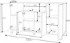 STIV Möbel | Commode 140x35x80 cm Chêne Sonoma / Chêne Voir les images du produit 11
