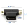 deleyCON Mini + Micro HDMI DUAL Adapter - HDMI Buchse zu Produktbild-Vorschau 4