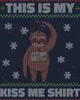 Faultier Mistelzweig Kuss Shirt - Ugly Christmas Sweater Produktbild-Vorschau 3