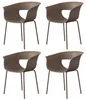 Outsunny tuinstoelen, set van 4, ergonomisch ontwerp, Productafbeelding-voorbeeld 1