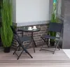Tavolino semicircolare in vetro per balcone, terrazza, Anteprima dell’immagine prodotto 2