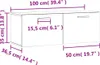 vidaXL Nástěnná skříň betonová šedá 100x36,5x35 cm odvozený Náhled obrázku produktu 8