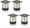 SWANEW 4x Möbelfuß Möbelfüsse Edelstahl Fuss Durchmesser 40 Produktbild-Vorschau 1