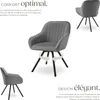 Chaise pivotante avec accoudoirs Snug en velours, Voir les images du produit 3