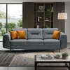 BEAUTYSOFA | 3-Sitzer Sofa VENEZIA Samtstoff Dunkelgrau – Produktbild-Vorschau 1