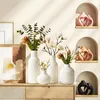Ensemble de 4 vases en céramique blanche, idéal pour les Voir les images du produit 5