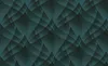 A repeating abstract pattern of overlapping geometric shapes in shades of teal and dark teal. Produktbild-Vorschau