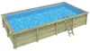 Piscina in legno AQUA 8.5 x 4.35 - H.1.45 m, azzurro Anteprima dell’immagine prodotto 1