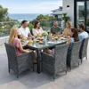 Polyrattan Sitzgruppe Gartenmöbel Set für 8 Personen Rattan Produktbild-Vorschau 1