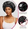 2 Stück Schlafmütze Satin Bonnet Nacht Schlaf Mütze Produktbild-Vorschau 2