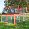zooprinz Auslaufgehege Rabbit Run | Braun | 100x48x181cm Produktbild-Vorschau 12