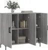 vidaXL Príborník Grey Sonoma 90x34x80 cm odvodený výrobok z Náhľad obrázku produktu 4