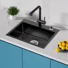 Edelstahlspüle 55x45 cm mit Armatur & Seifenspender, Produktbild-Vorschau 2