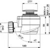 Scarico vasca DN40, clic-clac, bianco opaco Anteprima dell’immagine prodotto 2