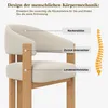 Flieks ergonomische eethoekstoel, set van 4, met dikke Productafbeelding-voorbeeld 5