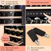 Armoire à vin Klarstein, slim, petite, 2 zones, porte en Voir les images du produit 5