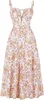 ASKSA Damen Sommer y aermellos Spaghettitraeger Boho Blumen Produktbild-Vorschau 1