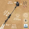A product image showing a hammock mounting system with text overlays highlighting its features. Anteprima dell’immagine prodotto