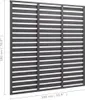 vidaXL Zaunelement WPC 180x180 cm Grau Náhled obrázku produktu 3
