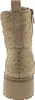 A rear view of a beige boot adorned with gold rhinestones. Produktbild-Vorschau