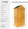 tectake® Gartenschrank mit Satteldach Kadi 80,5 x 60 x Produktbild-Vorschau 5