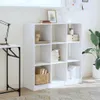 vidaXL Knihovna bílá 102x32x108 cm Materiál na bázi dřeva Náhled obrázku produktu 3