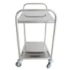 keine Marke ESW-200 Edelstahl Servierwagen 2Etg. Anteprima dell’immagine prodotto 4