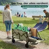 Sekey Klappbar Bollerwagen mit Faltbarer Heckklappe, 160L & Produktbild-Vorschau 3