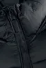 Close-up of a black zipper on a puffy jacket. Produktbild-Vorschau