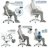 VERSEE Montreal Schreibtischstuhl Leder Rot – ergonomischer Produktbild-Vorschau 5