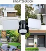 LED Außenwandleuchte mit Bewegungsmelder Schwarz Produktbild-Vorschau 11