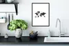 MuchoWow® Gerahmtes Poster Weltkarte - Bronze - Kompass Produktbild-Vorschau 4