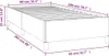 The Living Store Bettgestell Hellgrau 80x200 cm Stoff Produktbild-Vorschau 7