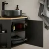 Ensemble meuble sous vasque d'angle SORRENTO + vasque noire Voir les images du produit 4