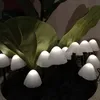 LED Solar Mini Pilze - 10 Gartenstecker mit Erdspießen - 8 Funkt. - Lichtsensor - L: 9m - weiß Produktbild-Vorschau