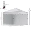 Outsunny Faltpavillon 2,97 x 2,97 m, Pavillon mit Produktbild-Vorschau 4