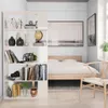 vidaXL Libreria/divisorio bianco lucido 80x24x159 cm Anteprima dell’immagine prodotto 4