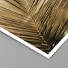 Poster - Poster ohne Rahmen - Blatt Gold Pflanze - 40x40 cm Produktbild-Vorschau 2