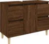 Waschbeckenunterschrank Braun Eichen-Optik 80x33x60 cm , Produktbild-Vorschau 2
