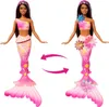 Barbie Flower Magic Meerjungfrauen-Spielzeugpuppe mit Produktbild-Vorschau 2