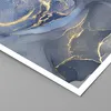 Poster - Poster ohne Rahmen - Gold Blau Farbe - 30x30 cm - Produktbild-Vorschau 2
