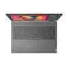 A top-down view of an open gray laptop on a white background. Produktbild-Vorschau
