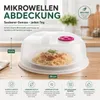 3er Set Mikrowellenhauben Ø 26 x 11 cm – Transparente Produktbild-Vorschau 2