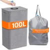 100L grau Pfandflaschen Aufbewahrung mit Deckel,Inklusive Produktbild-Vorschau 1