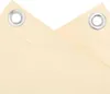 A close-up view of a cream-colored balcony privacy screen with grommets. Produktbild-Vorschau