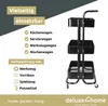 deluxe4home® Rollwagen mit 3 Ebenen I Servierwagen Produktbild-Vorschau 4