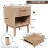 Comodino, set da 2, con cassetti Tavolino Comodino 40 x 35 Anteprima dell’immagine prodotto 9
