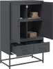 vidaXL Highboard antracit 68x39x111,5 cm oceľ Náhľad obrázku produktu 4