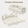 BEALIFE Schlafsofa 160x90x61 cm | Klappbares Cord-Sofa, Produktbild-Vorschau 6