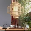 Fine Asianliving Bamboo Hanging Lamp Pendant Handmade - Anteprima dell’immagine prodotto 3